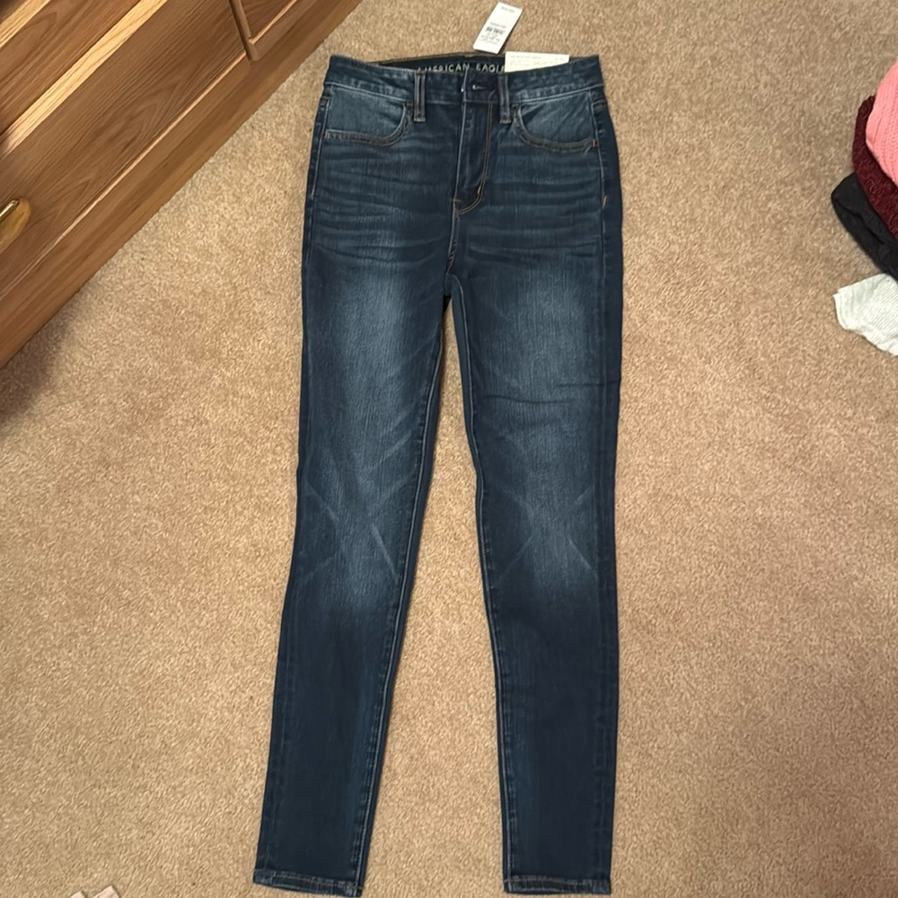 NWT AE super hi rise jegging SHORT